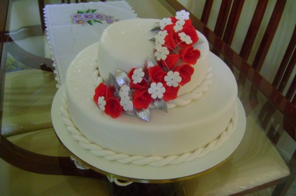 casamento branco e vermelho