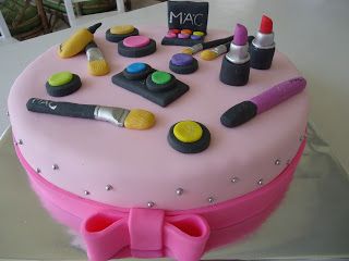 Bolo de Maquiagem, Como Fazer Bolo de Maquiagem, How To Make a Makeup  Cake